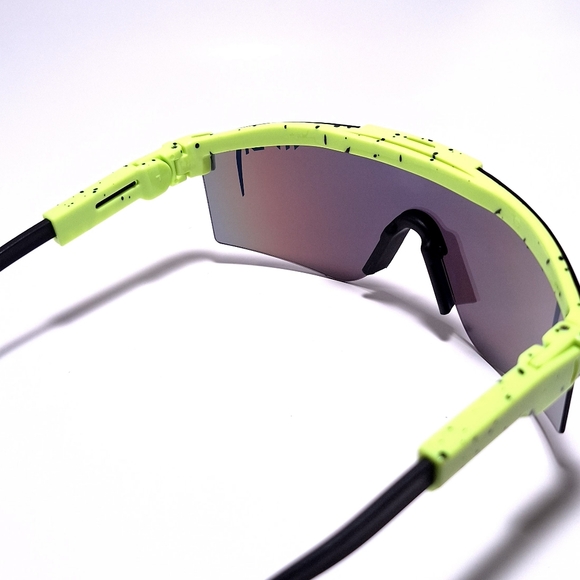 Neon Green and Blue lens pit viper sunglasses - Picture 5 of 5